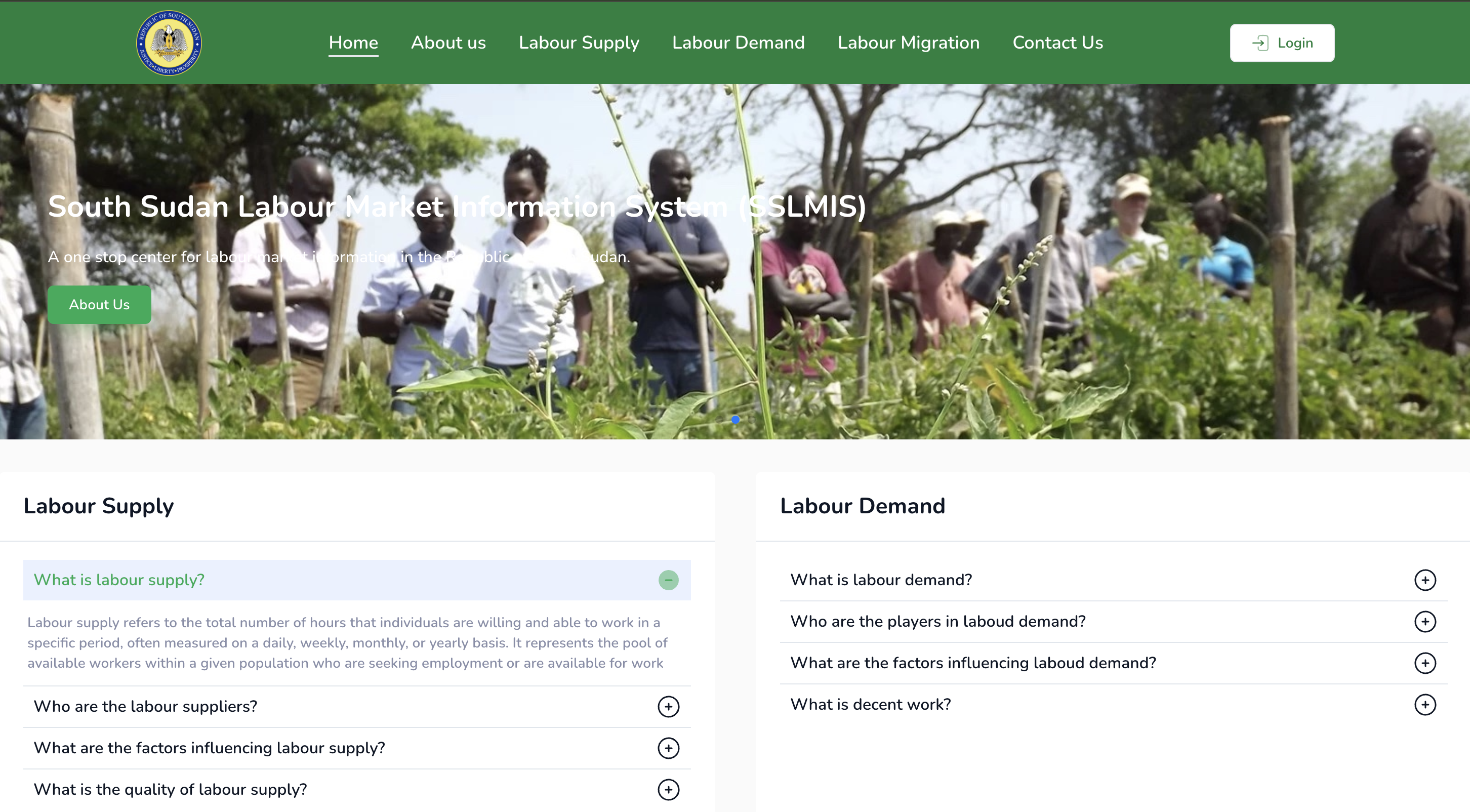 South Sudan Labour Market Information System